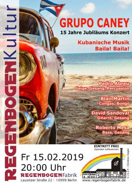"Grupo Caney" - 15 Jahre Jubiläums-Konzert im RegenbogenKino