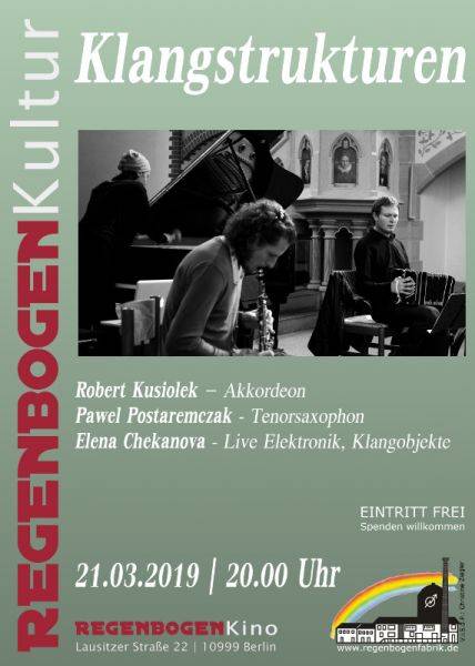 "Klangstrukturen" - Konzert im RegenbogenKino