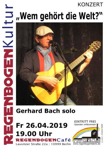 "Wem gehört die Welt?" - Konzert im RegenbogenCafé