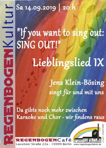 "Lieblingslied IX" - Mitsingabend im RegenbgenCafé