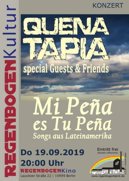 "Mi Pena es Tu Pena" - Lieder aus Lateinamerika im RegenbogenKino