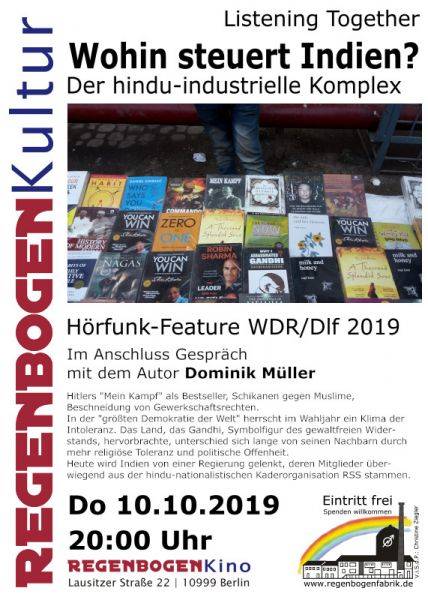 "Wohin steuert Indien?" - Hörfunk-Feature & Gespräch im RegenbogenKino