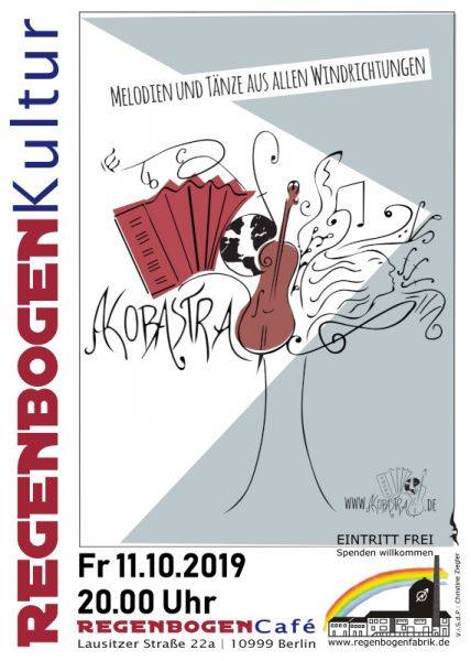 "Akobastra" - Musik & Tänze aus allen Windrichtungen im RegenbogenCafé