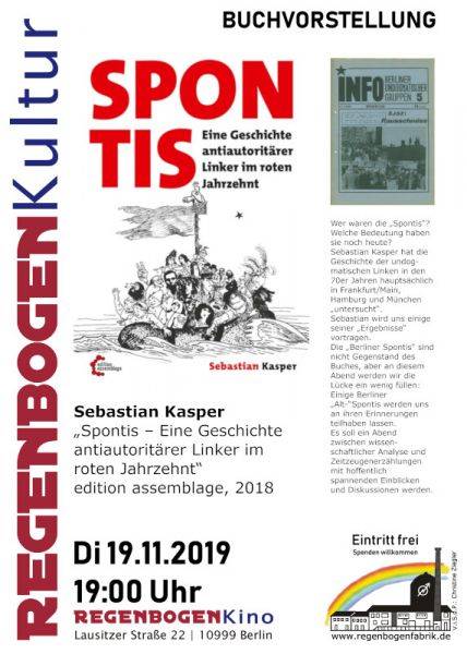 "Spontis" - Buchvorstellung im RegenbogenKino