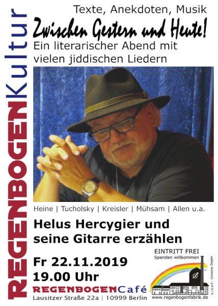 "Zwischen Gestern und Heute" - Literatur im RegenbogenCafé