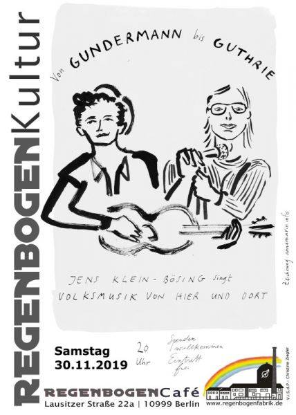 "Von Gundermann bis Guthrie" - Folk im RegenbogenCafé