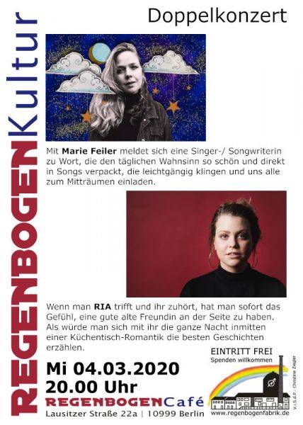 "Doppelkonzert" - im RegenbogenCafé