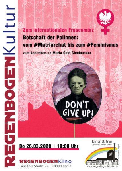 "Die Botschaft der Polinnen" - Vortrag im RegenbogenKino