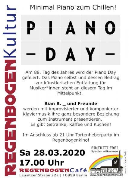 "Piano Day" - Konzert im RegenbogenCafé
