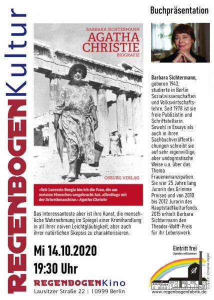 "Agatha Christie" - Lesung im RegenbogenKino