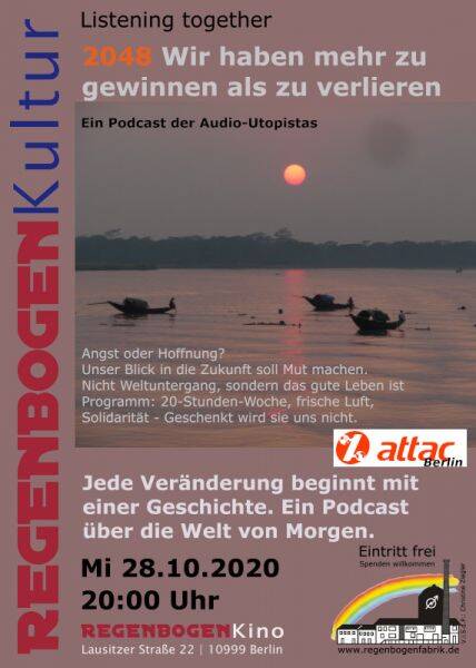 "2048 - Ein Blick auf die Welt von morgen" - Diskussion im RegenbogenKino