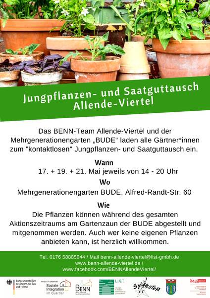 Kontaktloser Jungpflanzen- und Saatguttausch