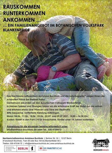 „rauskommen, runterkommen, ankommen ...“ - Ein Familienangebot