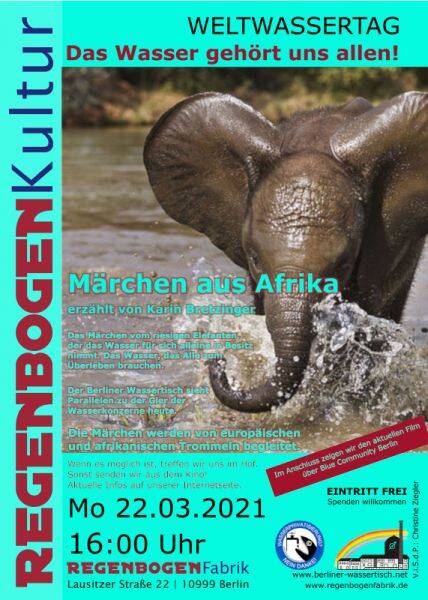 "Das Wasser gehört uns allen!" - Livestreaming aus dem RegenbogenKino