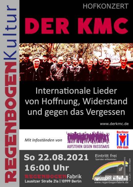 "Der KMC" - Chor-Konzert im Hof der Regenbogenfabrik