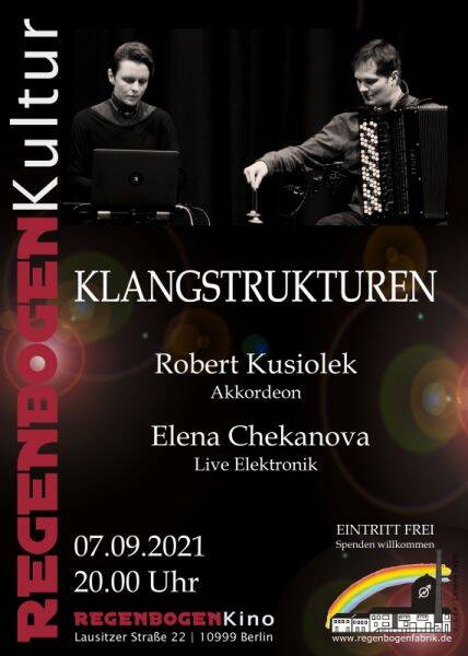 "Klangstrukturen" - Konzert im RegenbogenKino