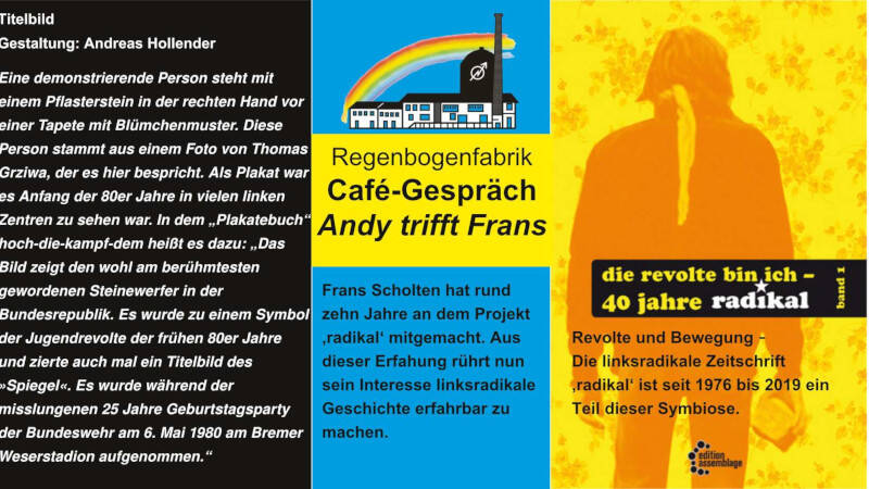 "Cafégespräch: Andy trifft Frans" - Livestream aus der Regenbogenfabrik