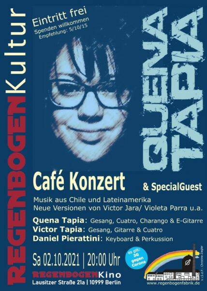 "Quena Tapia & Special Guests" - Konzert im RegenbogenKino