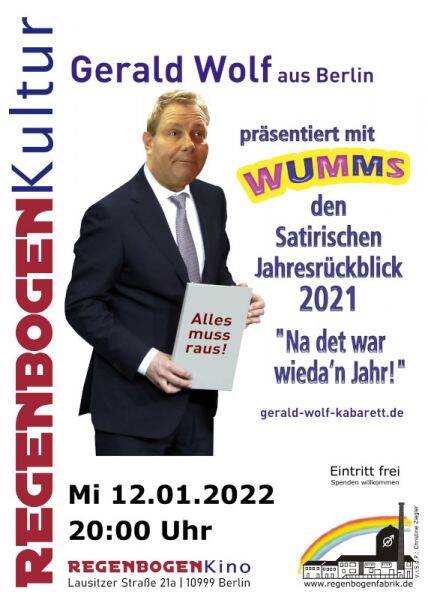 "Na det war wieda ´n Jahr!" - Satirischer Jahresrückblick im RegenbogenKino