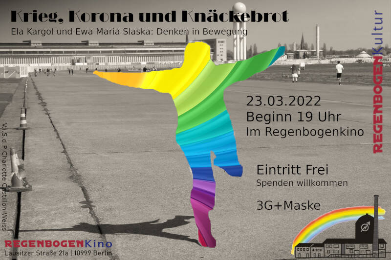 "Krieg, Korona und Knäckebrot" - Lesung/Performance im RegenbogenKino