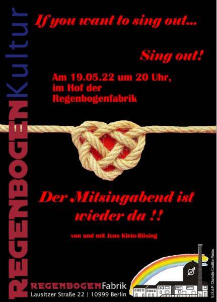 "If you want to sing out: Sing out!" - Der Mitsingabend im RegenbogenHof