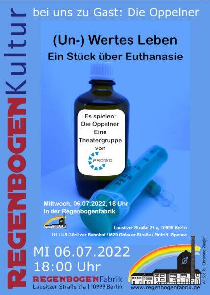 "(Un-) Wertes Leben" - Theater im RegenbogenKino