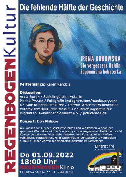 "Die Vergessene Heldin (Zapomniana Bohaterka)"-  Performance, Diskussion & Konzert im RegenbogenKino