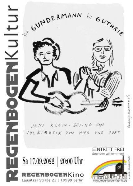 "Von Gundermann bis Guthrie" - Konzert im RegenbogenKino