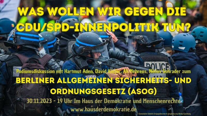 Was wollen wir gegen die CDU/SPD-Innenpolitik tun?