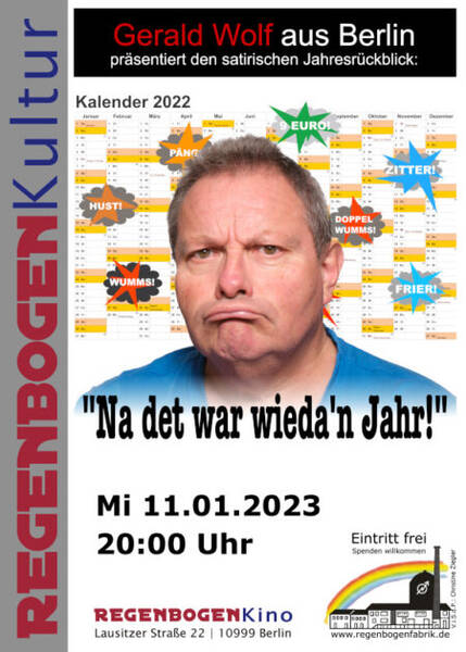 "Na det war wieda´n Jahr!" - Satirischer Jahresrückblick im RegenbogenKino