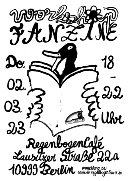 "Fanzine - Workshop" - im RegenbogenCafé