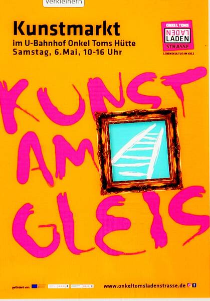 "Kunst am Gleis" U-Bahnhof Ladenstrasse Onkel-Toms-Hütte 