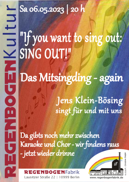 "If you want to sing out: Sing out!" - Der Mitsingabend im RegenbogenKino