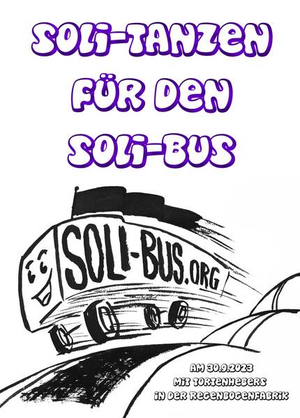 "Soli-Tanzen für den Soli-Bus" - Tortenheber-Party im RegenbogenKino