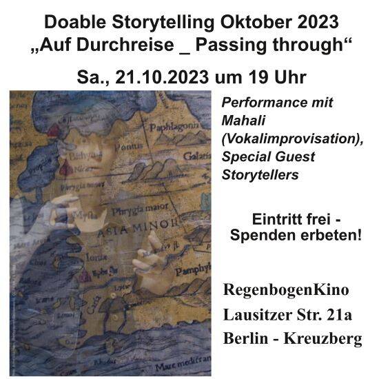 "Auf Durchreise _ Passing through" - Performance im RegenbogenKino