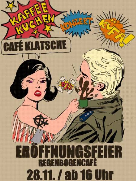"Kollektiv Café Klatsche Eröffnungsparty" - Im RegenbogenCafé