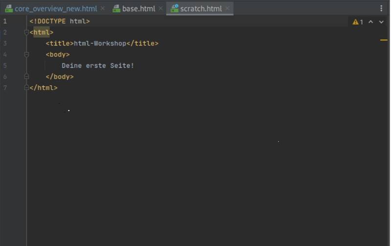 Workshop: Erste Schritte in html/CSS