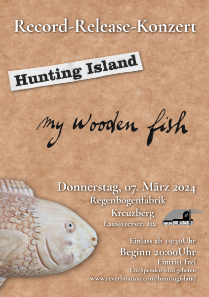 "Hunting Island" - Record-Release-Konzert im RegenbogenKino