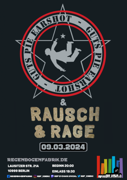 "Guts Pie Earshot // Rausch & Rage" - Konzert im RegenbogenKino