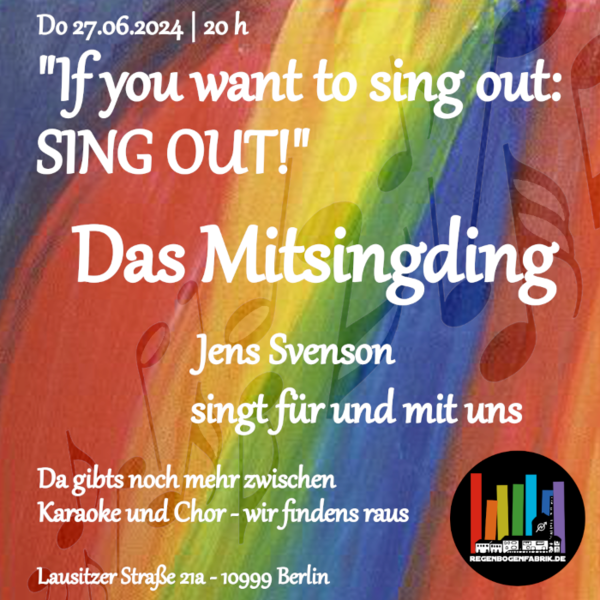 "If you want to sing out: Sing out!" - Der Mitsingabend im RegenbogenKino
