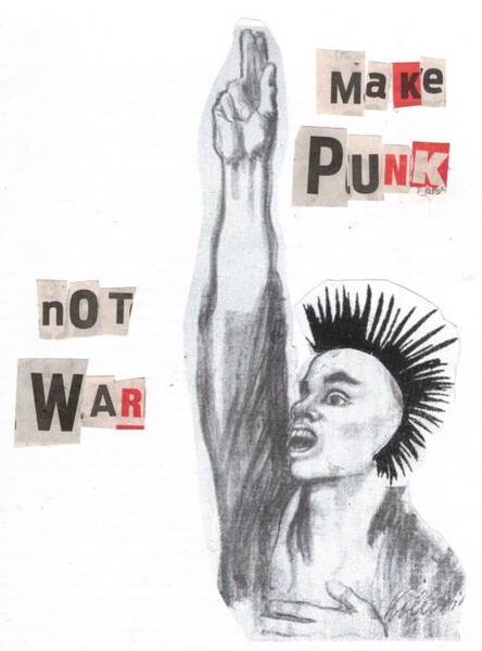 "Make Punk Not War" - PunkRock-Lyrics-Lesung im RegenbogenCafé