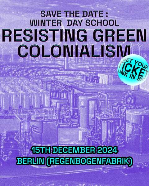 "Energy Colonialism 101" - Workshop, Diskussion & Film im RegenbogenKino