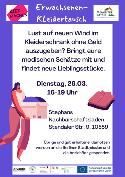Erwachsenen-Kleidertausch im Stephans