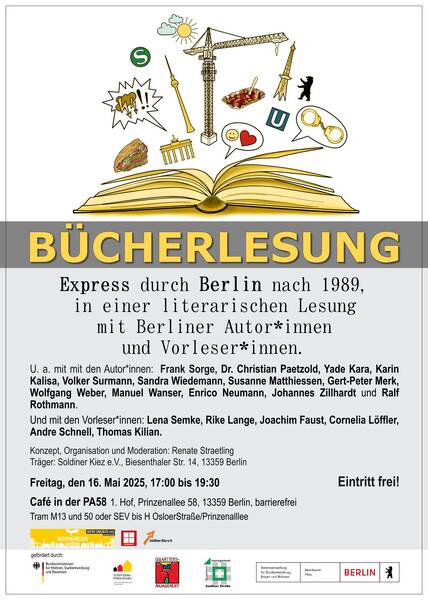 Bücherlesung Gesundbrunnen/Wedding: Express durch Berlin nach 1989