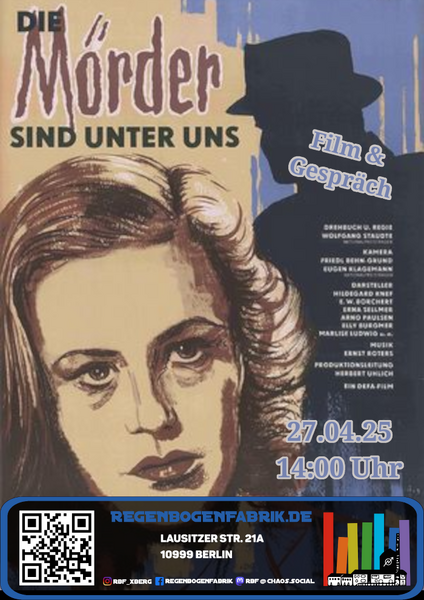 "Die Mörder sind unter uns" - Film & Gespräch im RegenbogenKino