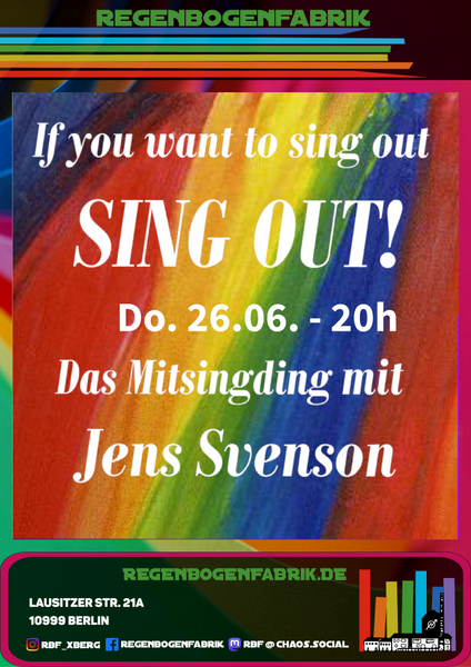"If you want to sing out: Sing Out!" - Der Mitsingabend im RegenbogenKino"
