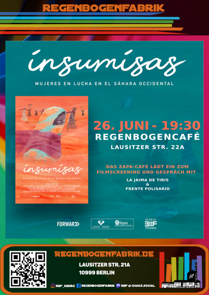 Zapa-Café mit „Insumisas“ Filmabend und Bericht im RegenbogenCafé