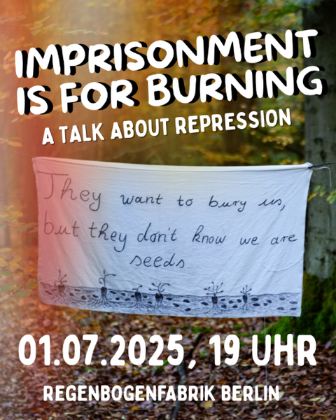 "Gefängnis ist zum Verbrennen" - Gespräch im RegenbogenKino