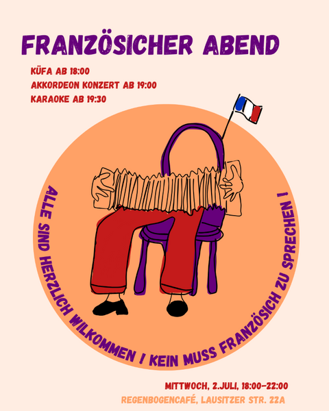 "Französischer Abend" - im RegenbogenCafé