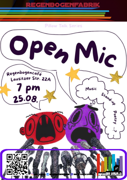 "Pillow Talk Series" – Open Mic im RegenbogenCafé